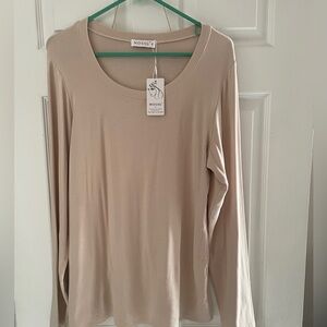 Mossimo Supply Co. Women's Beige Long Sleeve Top